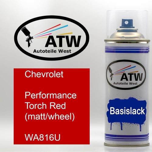 Chevrolet, Performance Torch Red (matt/wheel), WA816U: 400ml Sprühdose, von ATW Autoteile West.